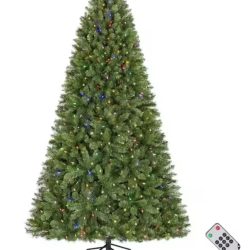 7.5 ft. Pre-Lit LED Brookside Pine Artificial Christmas Tree
