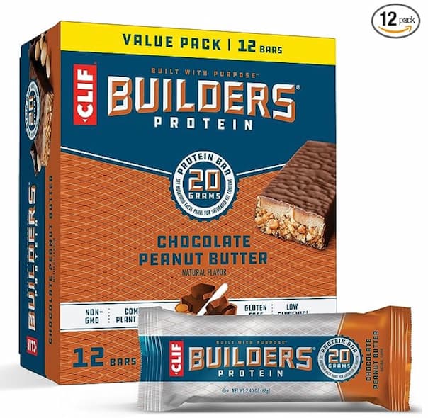 CLIF Builders - Chocolate Peanut Butter Flavor - Protein Bars