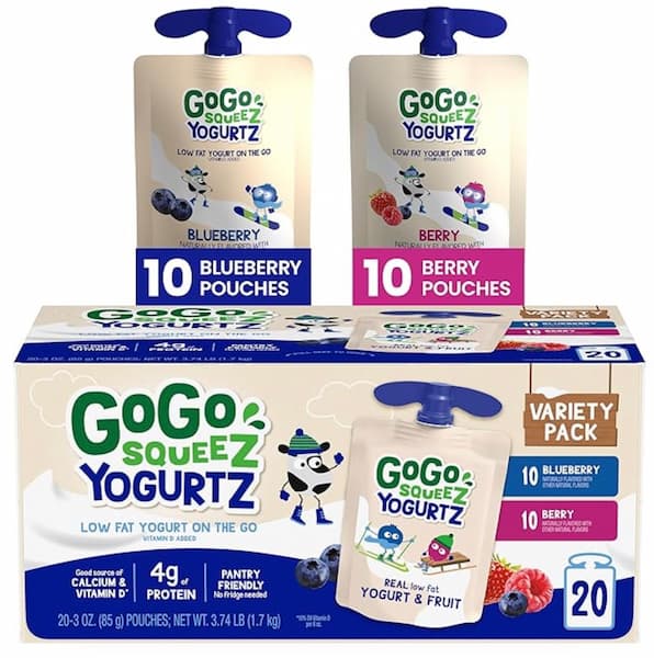 GoGo Squeez Inventory-Up Deal: YogurtZ Selection Pack (20 depend) solely $10.74 shipped, plus extra!