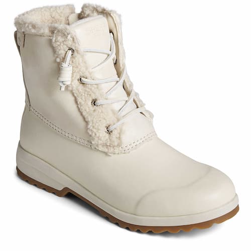 Sperry Women's Maritime Repel Teddy Trim Snow Boots