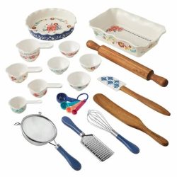 Walmart Black Friday, The Pioneer Woman Brilliant Blooms 38-Piece Cookware  Set just $79