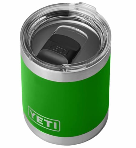 YETI Stainless Steel Rambler Drinking Cup 14 Ounce in Canopy Green