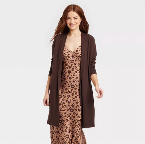 A New Day Women's Long Layering Duster Cardigan