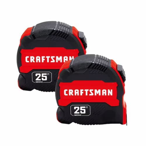 Craftsman Compact Easy Grip 25-ft Tape Measure 2-Pack