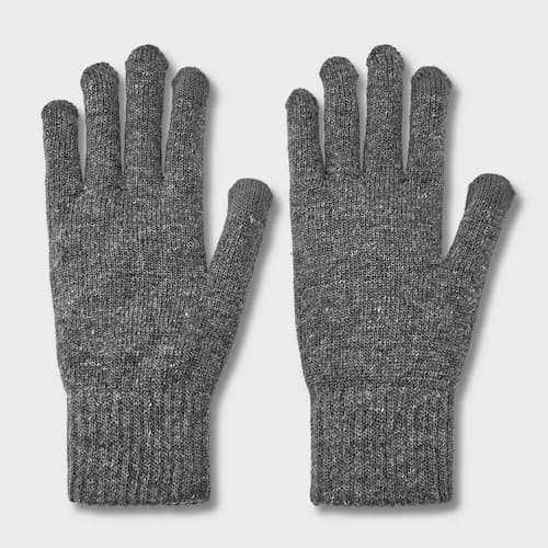 Goodfellow & Co Men's Knit Touch Gloves in Charcoal Gray