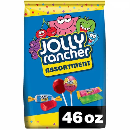 Jolly Rancher Assorted Fruit Flavored Hard Candy, Variety Bag 46 oz