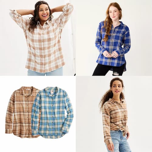 Juniors Flannel Shirts at Kohl's
