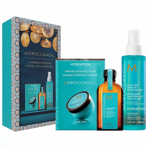 Moroccanoil Ultimate Nourishment Leave in Conditioner, Hair Oil, and Hair Mask Gift Set