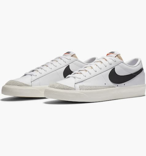 Nike Blazer Low '77 Sneakers in White/Black