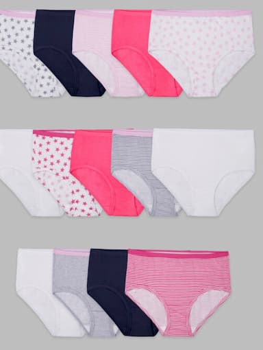 Girls' Seamless Hipster Underwear, Assorted 10 Pack