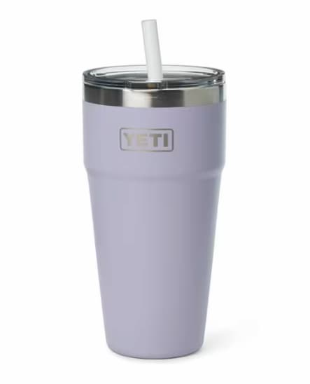 YETI Rambler Stackable Cup with Straw Lid in Cosmic Lilac