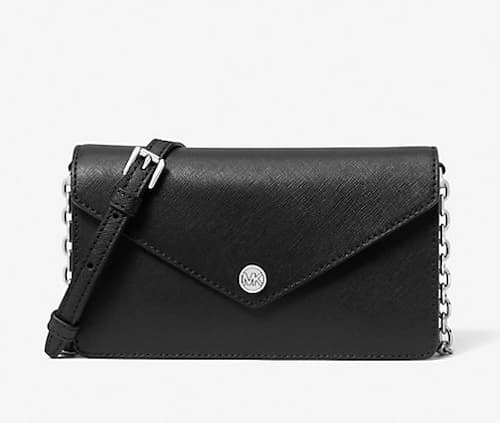 Michael Kors Small Saffiano Leather Envelope Crossbody Bag