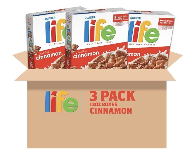 Life Breakfast Cereal, Cinnamon, 13 Ounce (Pack of 3)
