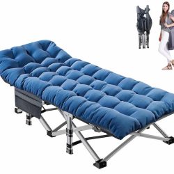 Folding Bed Cot with 3.3 Inch Mattress