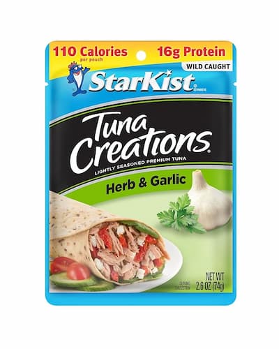 StarKist Tuna Creations Herb & Garlic, 2.6 Oz, Pack of 12