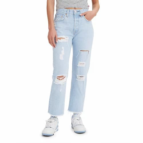 Women's Levi's 501 High-Rise Straight Leg Crop Jeans