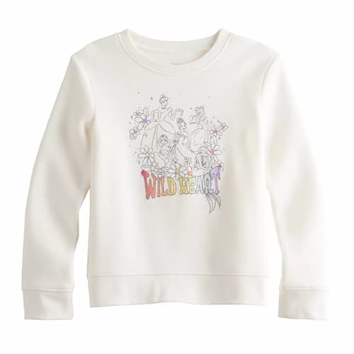 Disney Princesses Graphic Fleece Sweatshirt by Jumping Beans