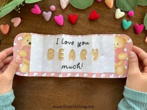 Free Printable Giant Accordion Fold “I Love You Beary Much” Card ...