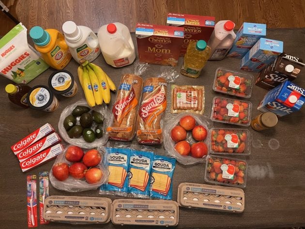 From Crystal: Our Grocery Supply Orders From the Previous Two Weeks