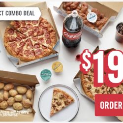 2 Pizzas, Bread Bites, Bread Twists, AND 2-Liter Only $19.99