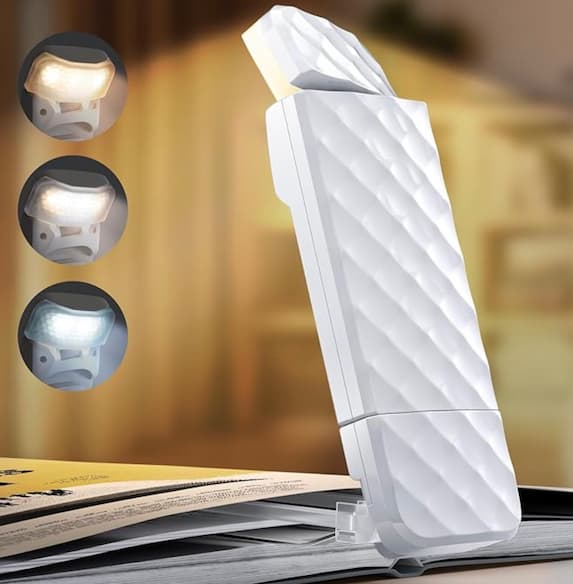 Rechargeable LED Clip on Book Reading Light