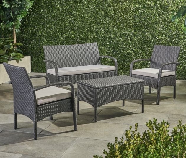 Berthony 4 - Person Outdoor Seating Group with Cushions