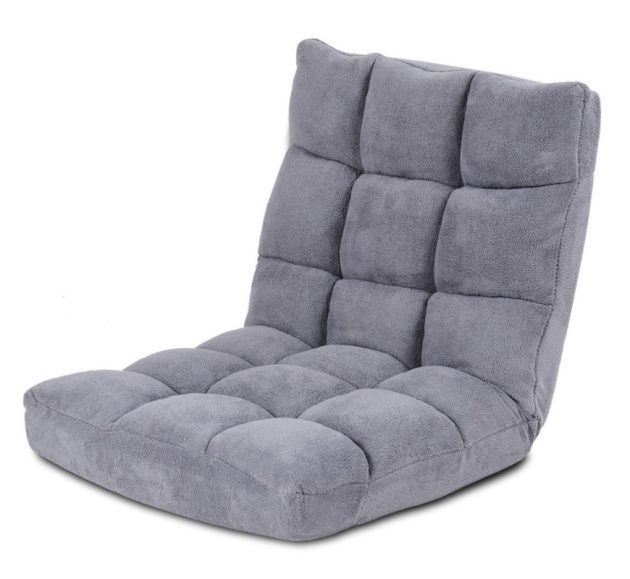 Adjustable 14-Position Microsuede Floor Chair