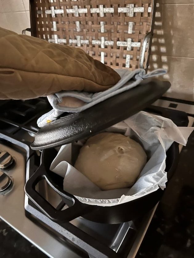 dough in dutch oven