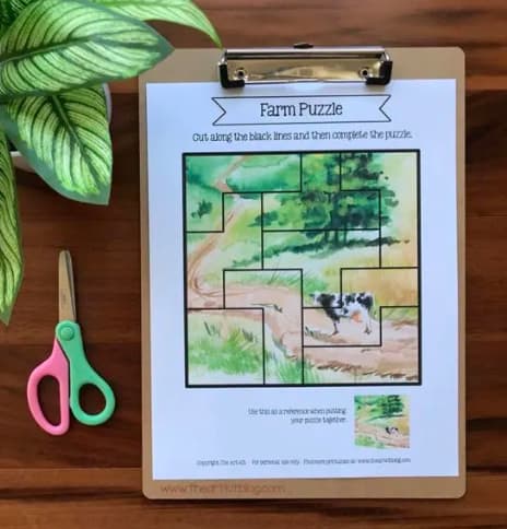 Free Printable Farm Puzzles