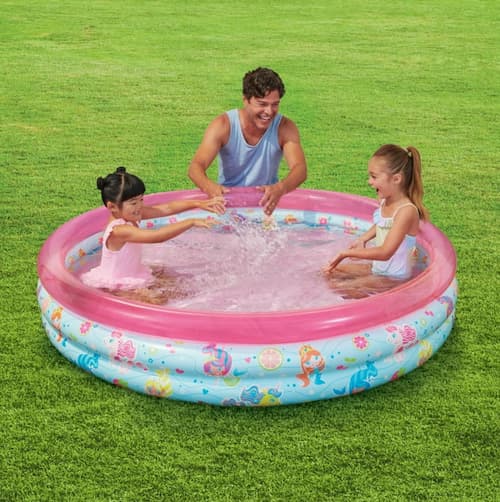 Kid's Inflatable 3-Ring Splash Pool