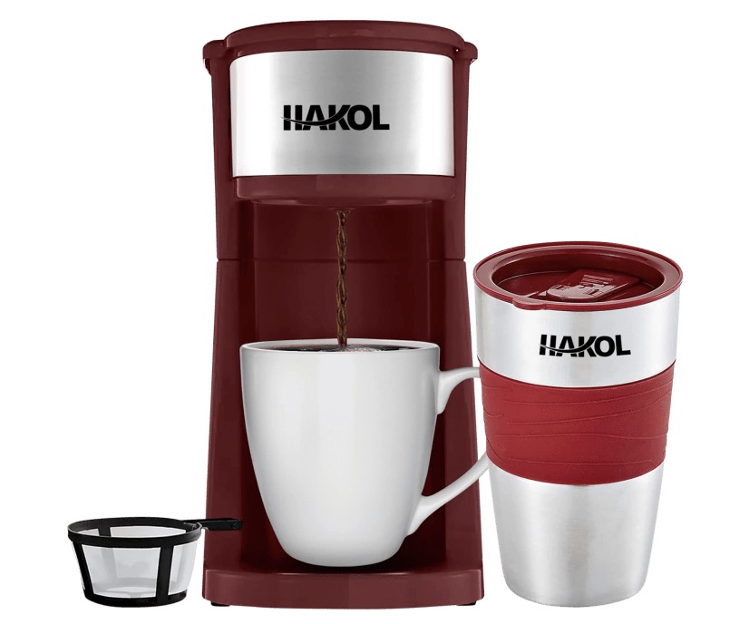 *HOT* Hakol Single Serve Espresso Maker + Journey Tumbler solely $15 shipped!