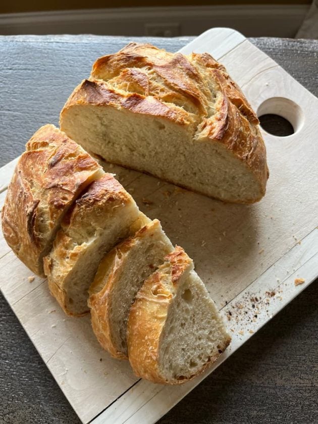 sliced artisan bread