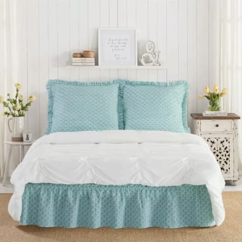The Pioneer Woman 3-Piece Bedskirt and Sham Set