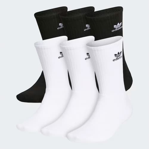 *HOT* Adidas Crew Socks 6-Pack as little as $11 shipped, plus extra!