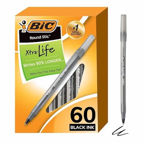 BIC Round Stic Xtra-Life Ballpoint Pen