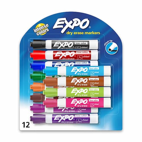 Expo Dry Erase Markers 12-Pack