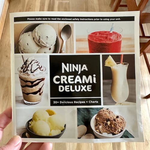 Ninja Creami Deluxe Recipe book