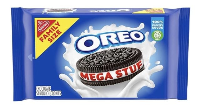 OREO Mega Stuf Chocolate Sandwich Cookies, Family Size