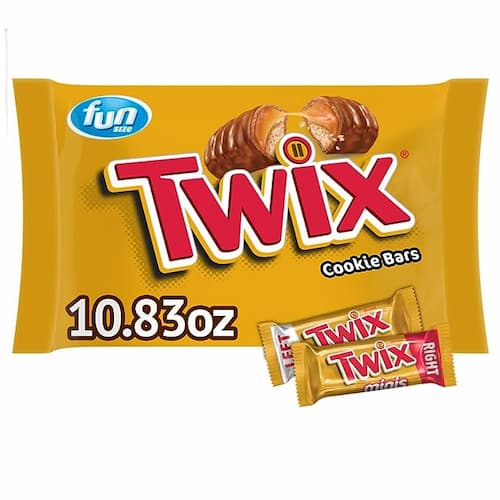 TWIX Fun Size Caramel Cookie Chocolate Candy Bars