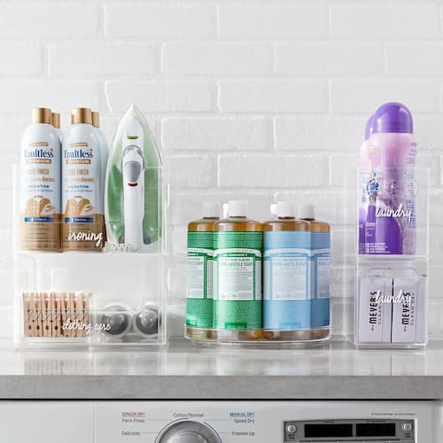 The Home Edit 5-Piece Clear Laundry Organizing System