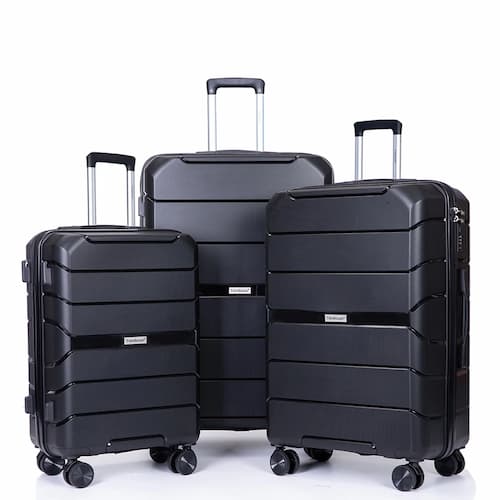 Travelhouse 3 Piece Luggage Set Hardshell Lightweight Suitcase