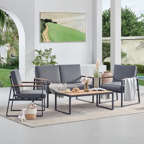Wildon Home Blaza 4-Person Outdoor Seating Group