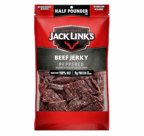 Jack Link's Beef Jerky, Peppered, 1/2 Pounder Bag