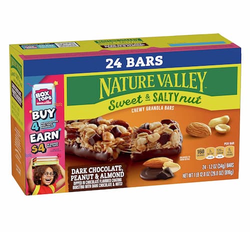 Nature Valley Chewy Granola Bars, Dark Chocolate Peanut Almond, 24 ct