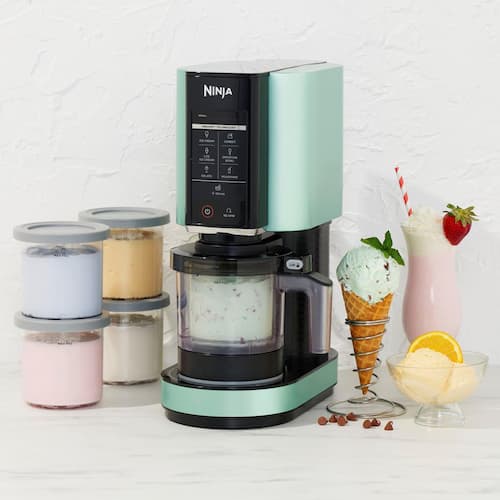 Ninja Creami 7-in-1 Frozen Treat Maker with Four Pint Containers