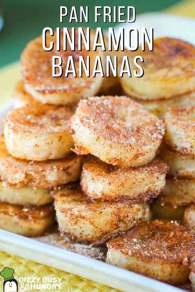 pan fried cinnamon bananas