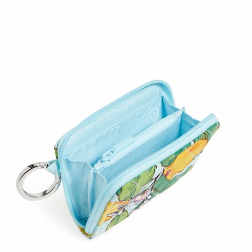 cotton petite zip-around wallet