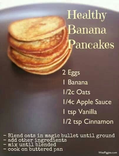 healthy banana pancakes