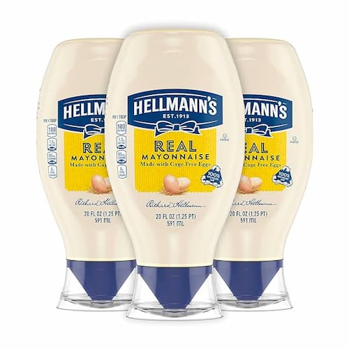 Hellmann's Real Mayonnaise Squeeze Bottle 3 Count