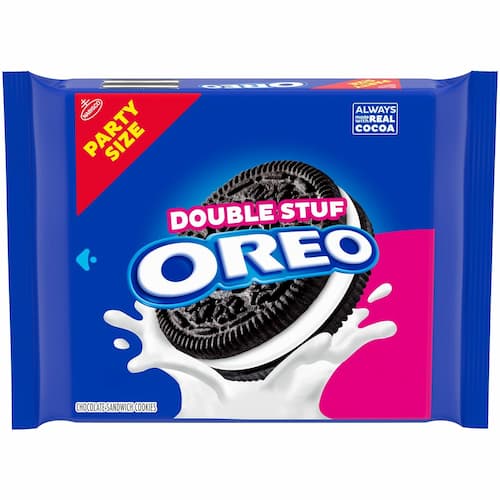 OREO Double Stuf Chocolate Sandwich Cookies, Party Size,